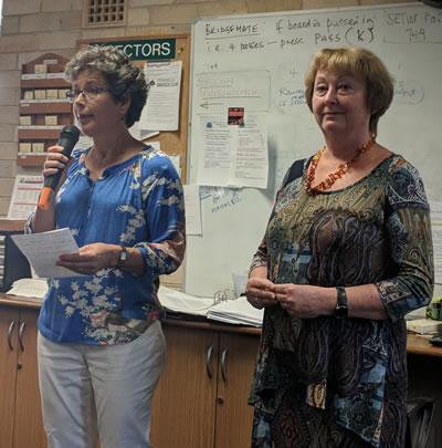 Photo of announcement